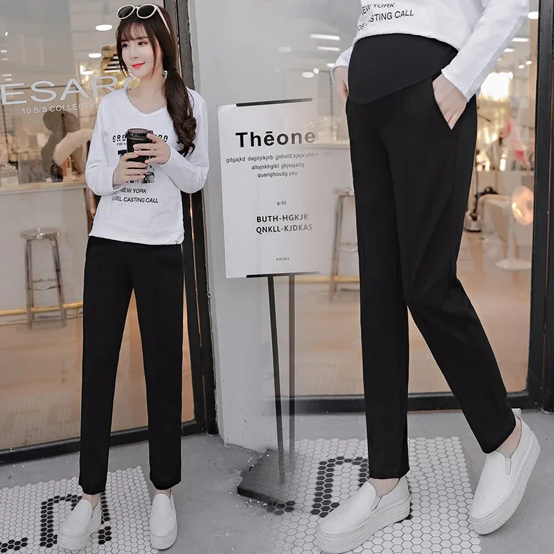 Velvet Maternity Leggings Pants For Pregnant Women Warm Winter Clothes Thickening Pregnancy Trousers Clothing
