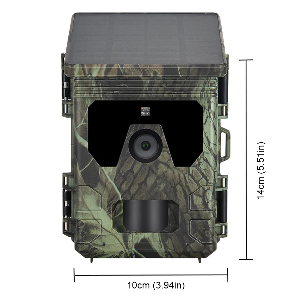 Solar Trail Camera 20MP 1080P Solar Wildlife Trail Camera Infrared Night Vison Wild IP65 Waterproof for Wildlife Scouting