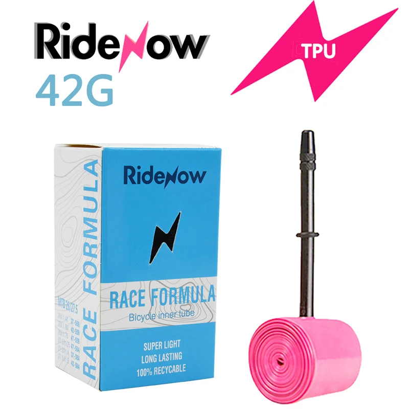 Ultralight RideNow TPU MTB 29 Bike Inner Tube 29x1.9 2.1 2.2 2.3 2.4Inch 56g Tub 45MM Mountain Bicycle Parts Tire 26 27.5 29er