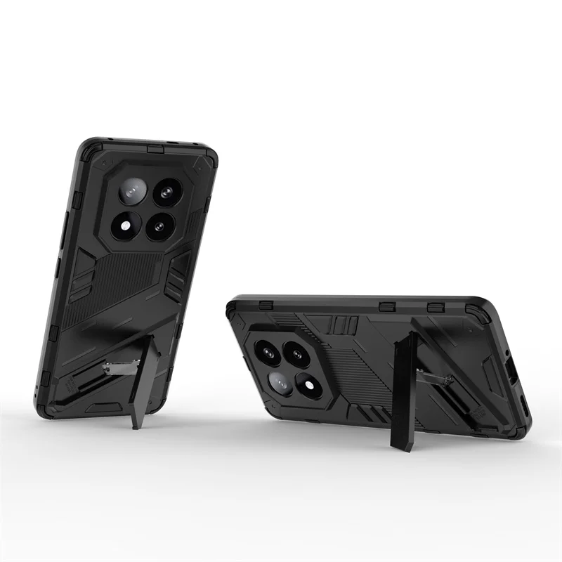 Enhanced Shockproof Armor Phone Case with Magnetic Holder Stand and Back Cover
