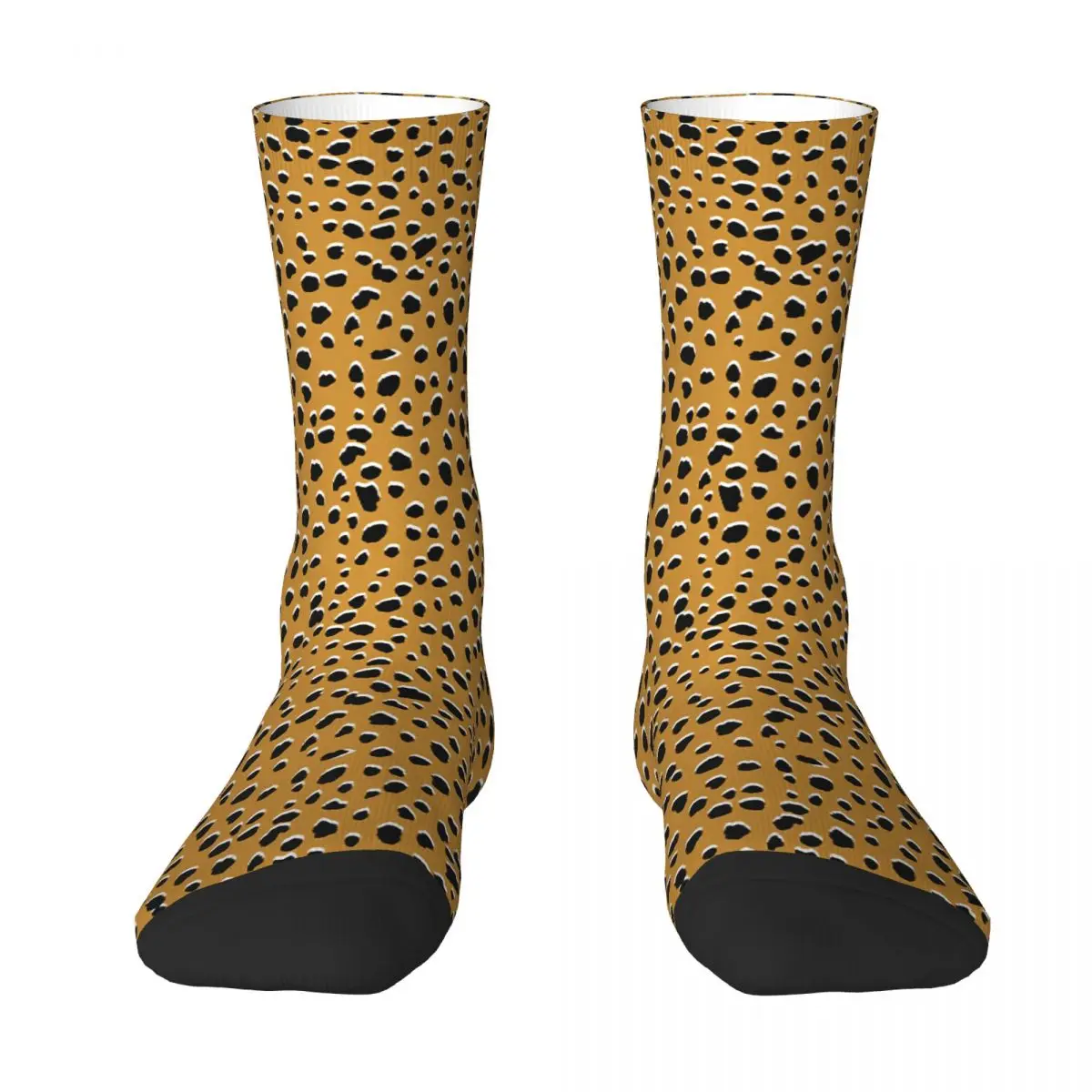 Seamless Leopard Cheetah Skin Pattern Adult Socks,Unisex socks,men Socks women Socks women s retro leopard print socks fashion female cotton blends street popular stripe leopard short socks for all seasons