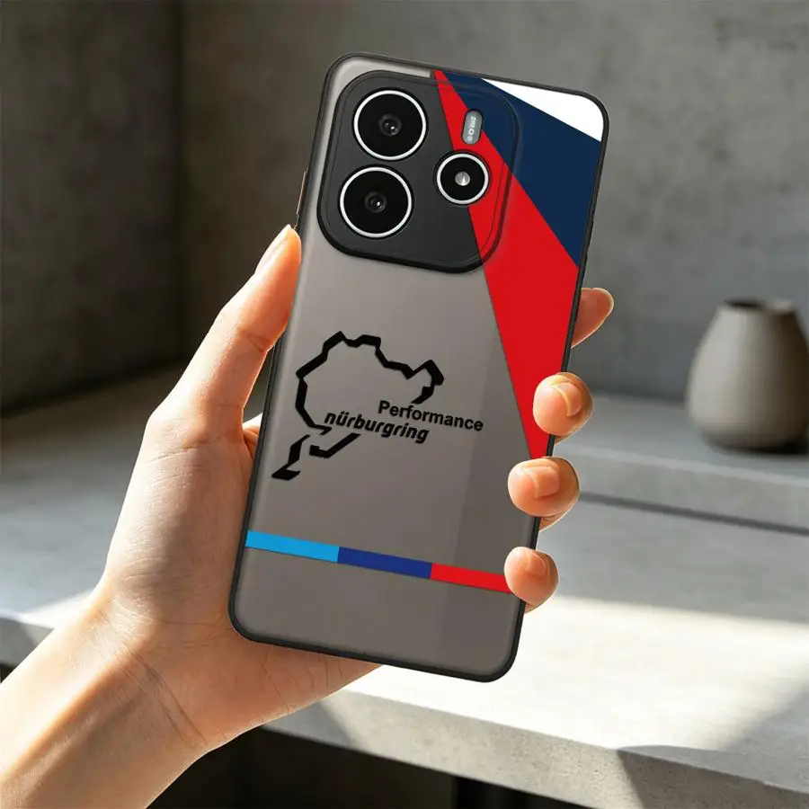 Stylish Blue and Red Logo Phone Cover Case