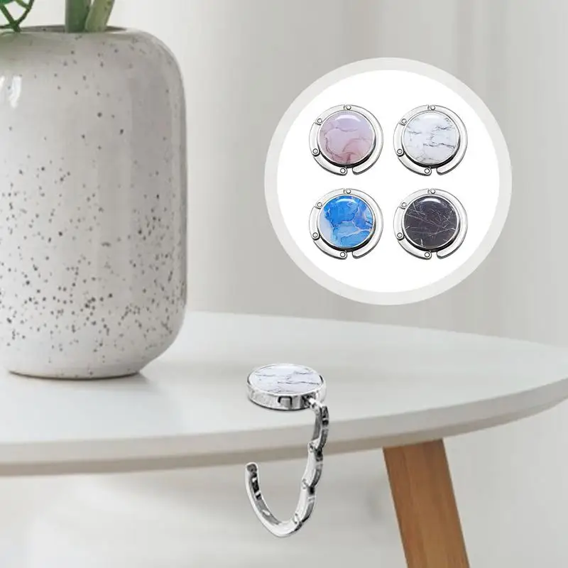 

Metal Hook Creative Bearing Strong Table Hanging Hook Portable Fashion Folding Table Hook Purse Handbag Bag Hanger Hook Holder