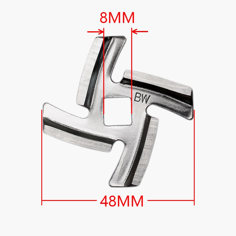 Stainless Steel Inner Hole 8mm Meat Grinder Parts Blade Replacement Accessory Blades for MGB Series Meat Grinder 1/3PCS meat grinder meat grinder spare parts food grinder attachments