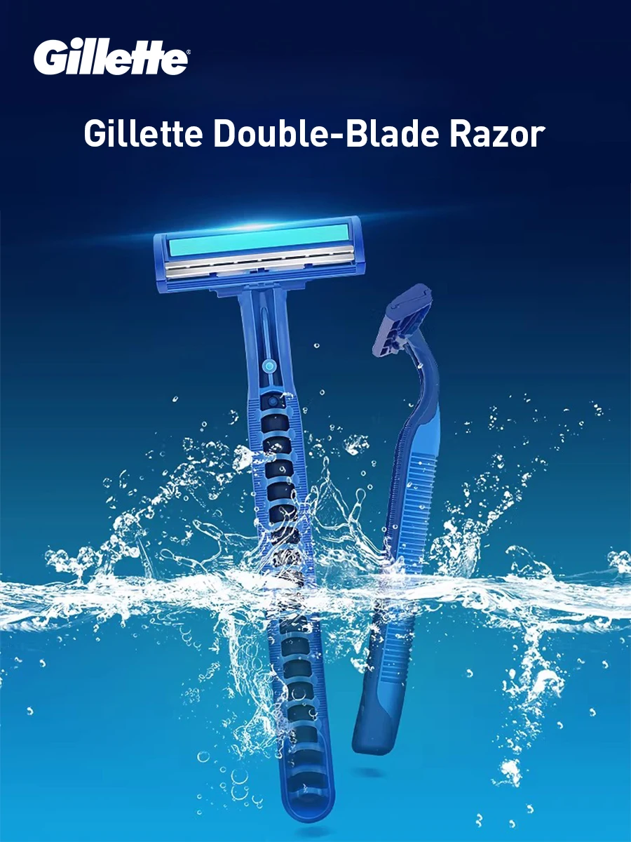 Gillette Einwegrasierer, 2-lagige Klingen mit Schmierstreifen, 6 Stück/Packung – Detail 3