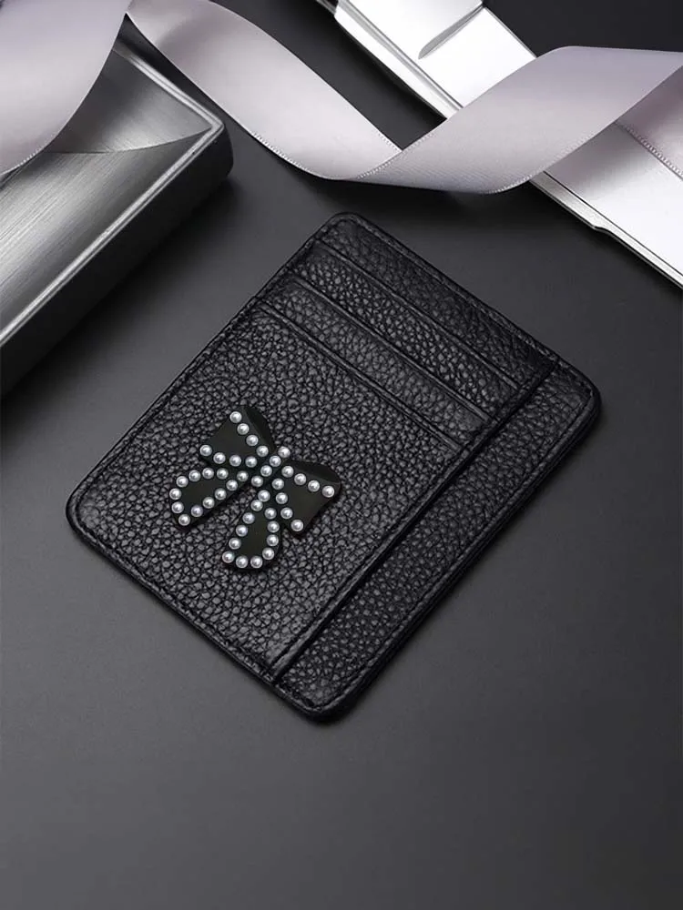 

Card ID Holders: PU with Anti-Degaussing Feature Green Stone Butterfly Pendant Decor