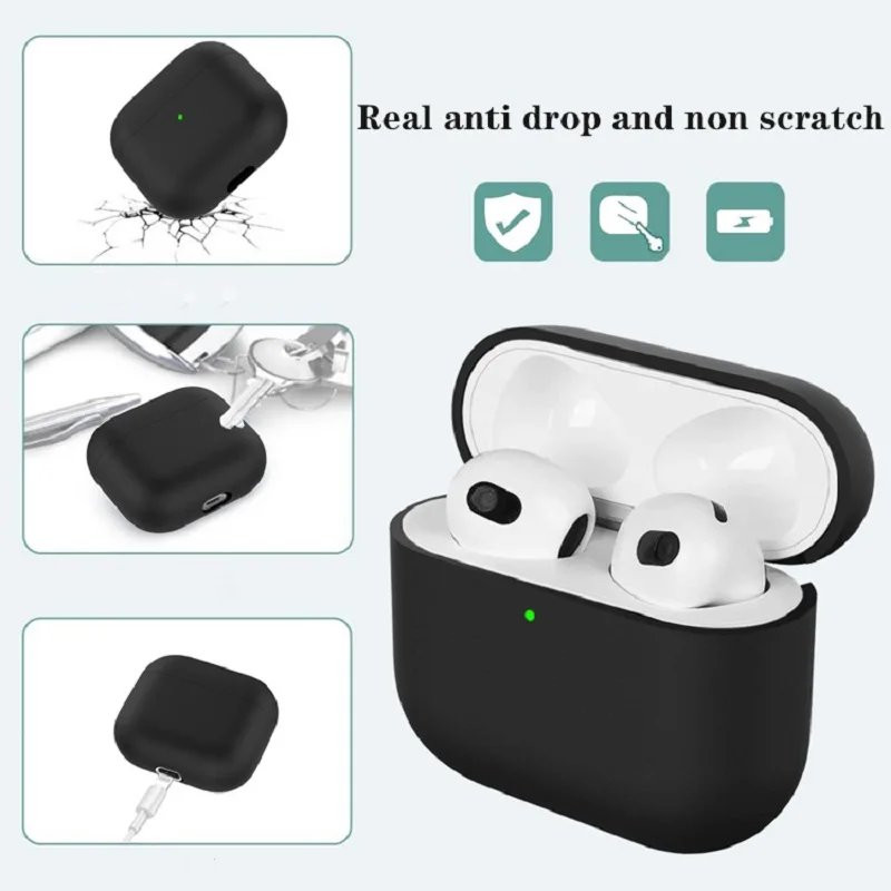 Liquid Silicone Soft Earphone Case - Premium Protective Headphone Cover Sleeve