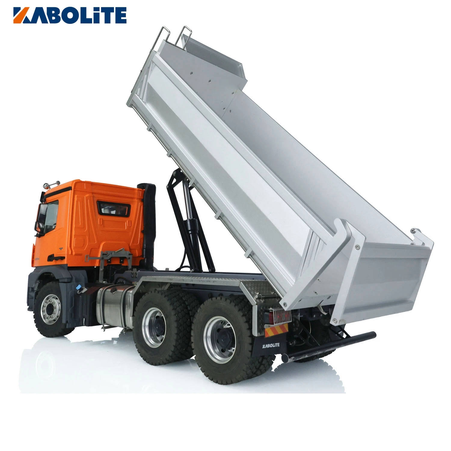 KABOLITE 6x6 Hydraulic RC Dumper Truck 1/14 RC Tipper Light Sound ST8 2Speed Gearbox for K3364 KABOLITE HUINA Cars RC Toys Model 3