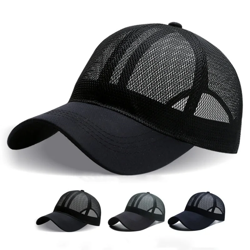 Summer Quick Dry Full Mesh Cap Rigorous Sturdy Brim Convenient Comfortable Adjustable