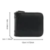 Men Zipper Wallet Money Bag Fashion Multifunctional PU Soft Leather Wallet Card Holder with Hasp Coin Pocket Purse Multi-card 5