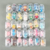 Cute Cartoon Capsule Twist Egg Toy Kids Twist Egg Machine Game Machine Gift Ball Kindergarten Small Dolls Toys Random Style 1