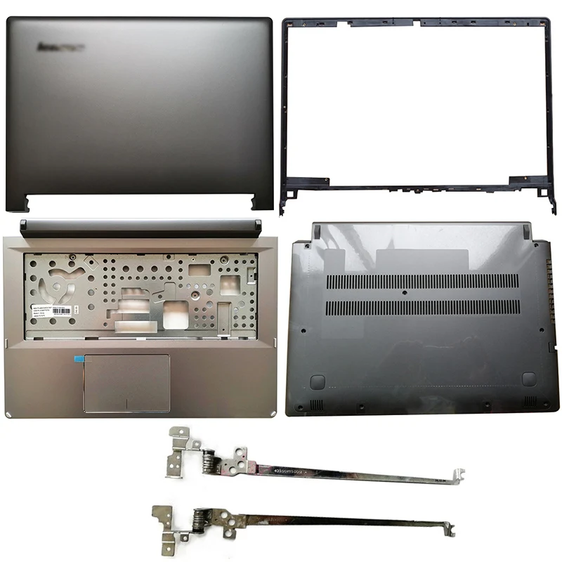 

NEW For Lenovo Flex 2 14 Laptop LCD Back Cover/Front Bezel/Hinges/Palmrest/Bottom Case Grey 5CB0F76786