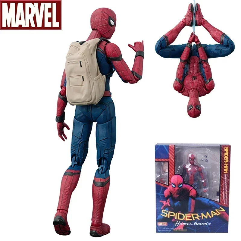 Spider Man Action Figure Toys 15cm Spider-man:homecoming Multi-accessories Movable Statue Model Doll Kids Gifts anime figure