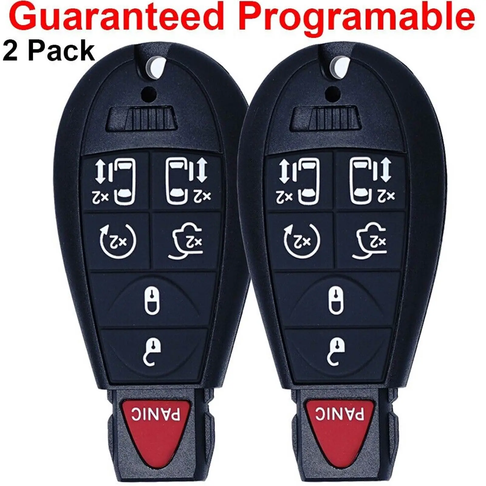 

2 PC Remote Key case For 2008-2020 Dodge Grand Caravan Chrysler Town Country Remote Car Key Fob