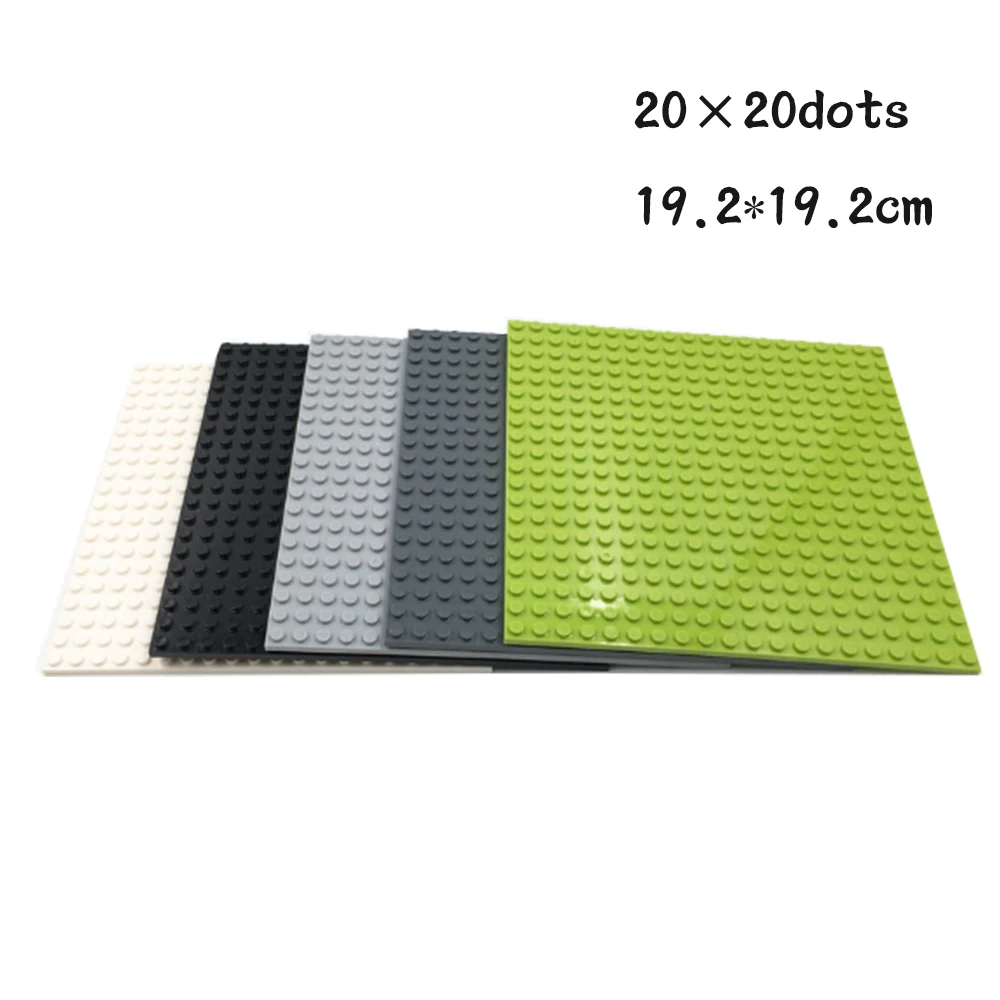 2pcs 24x24 20x20 Dots Classic Base Plates Blocks Small Size DIY Bricks Baseplates ABS Plastic Assembly Plate Blocks For Children