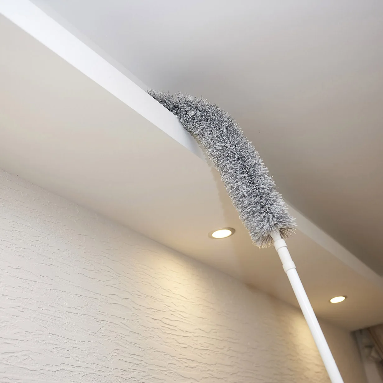 

Lazy microfiber dusting duster household feather duster dusting bendable retractable cleaning duster dust cleaner