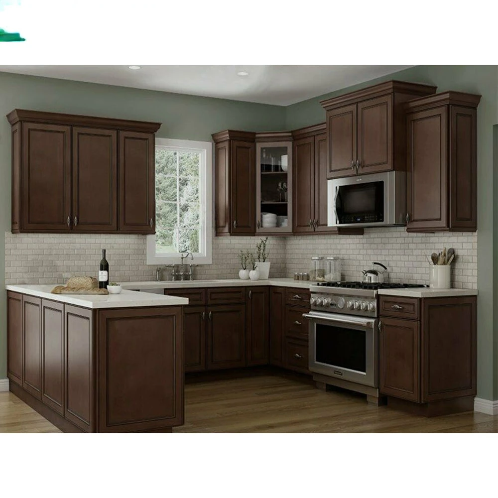 Standards RTA Solid Wood Shaker Modular Kitchen Cabinets 3