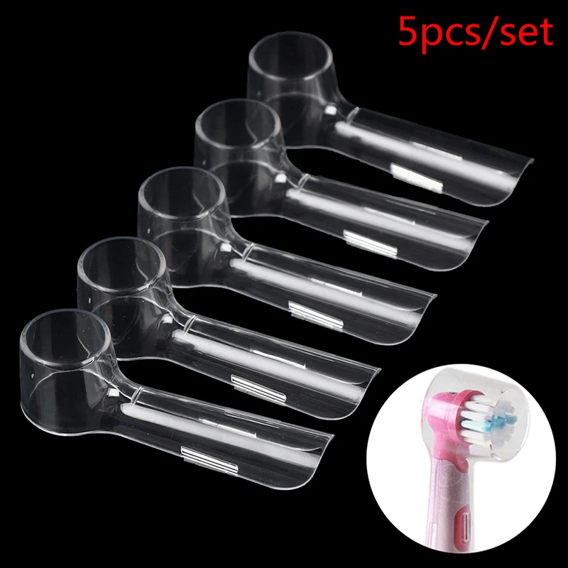 

5Pcs Travel Oral Electric Toothbrush Head Dust Cover Case Cap Protective Box