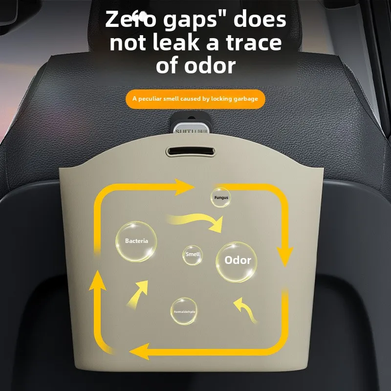 Car Trash Cans Silicone Hanging Trash Bins for Vehicle Storage And Collection Space Saving Organizer Foldable Bins