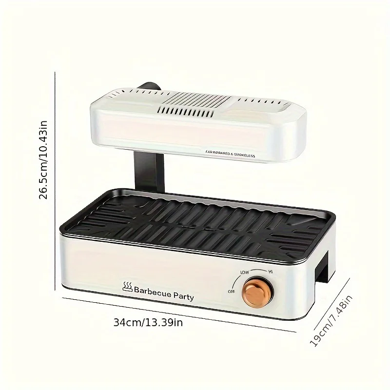 BBQ machine 1pc explosion, European standard spot CE report, portable electric baking pan, smokeless at home 2