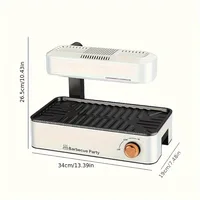 BBQ machine 1pc explosion, European standard spot CE report, portable electric baking pan, smokeless at home 2