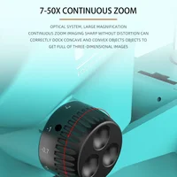 RF4 7-50X Trinocular Continuous Zoom Stereo Microscope WF10X/22mm Eyepiece Suitable for Mobile Phone PCB Welding Microscope Tool 2