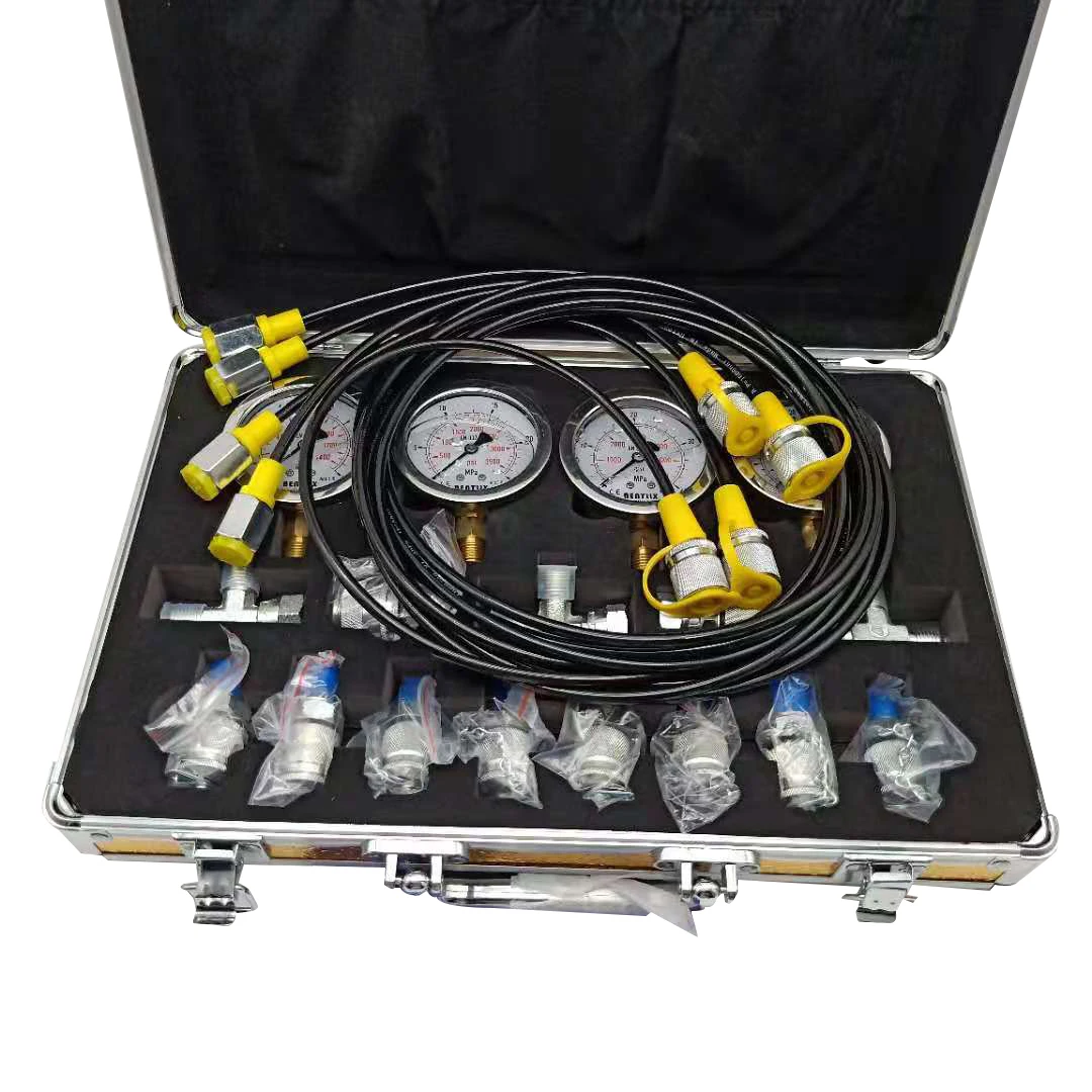 4GaugeHydraulicPressureGaugeSetForExcavatorHydraulicPressure