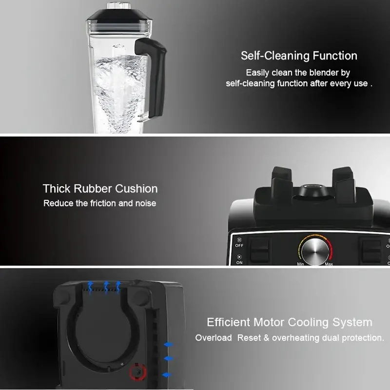 Hot Sell 2 In 1 Silver Crest Electric Smoothie Mixer Blender Multifunctional Commercial Machine Kitchen Fresh Juicer