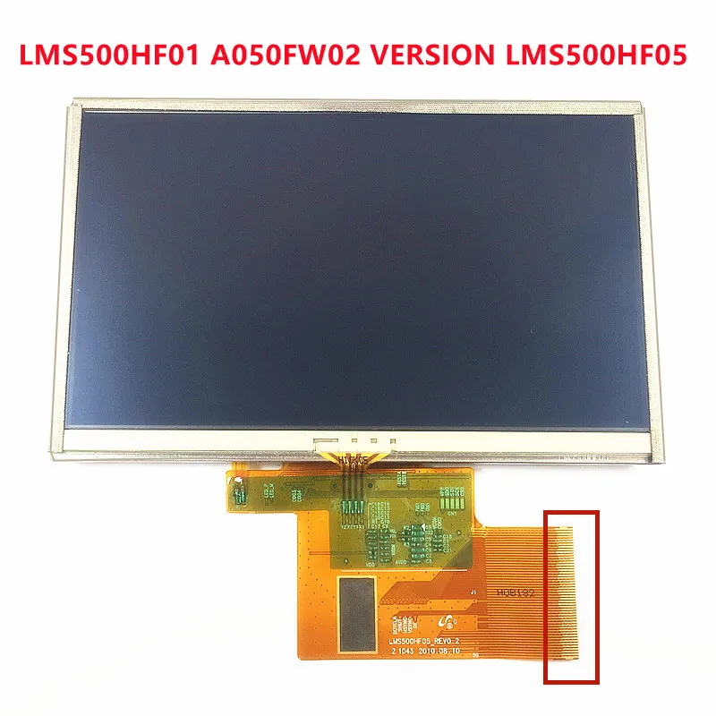 Compatível com 5.0 para Navigon 70 71 72 Lm1135a011c Lms500hf01 A050fw02 Lms500hf05 Gps Display Lcd de Toque Digitador da Tela Substituir - Imagem 5