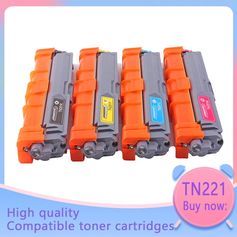 Pack 4 TN241 TN245 TN-241 TN-245 Compatible toner cartridge No Original for  Brother DCP-9020CDW DCP-9015CDW HL-3140CW MFC-9330CDW MFC-9340CDW