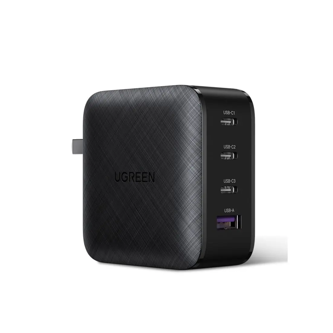 유그린 65W USB C 충전기 4포트 USB C 전원 어댑터 GaN PD 고속 벽면 충전기 3C1A 세트