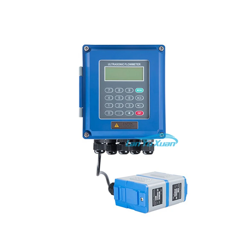 

DC-JUF-2000B Digital Ultrasonic Flowmeter Industrial Separate Fixed Ultrasonic Water Flow Meter Sensor