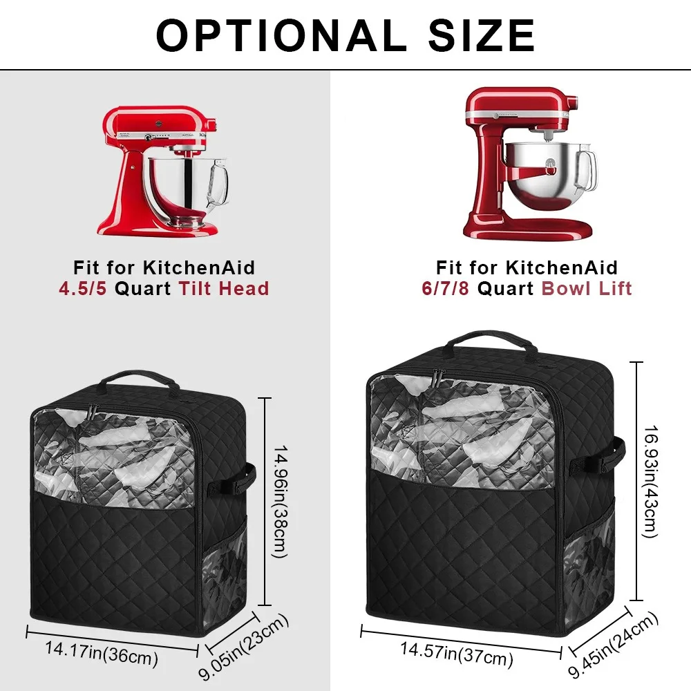 for Kitchen Aid Mixer Mixer Dust Cover Multi Pockets Dustproof Blender Covers Waterproof Durable Stand Cover