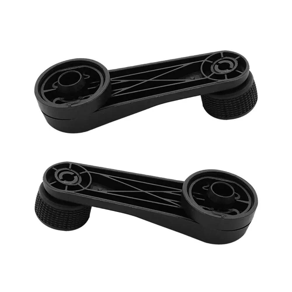 2pcs Car Window Winder Handle For VW Golf MK3 MK4 Vento Bora Polo 6N1 Beetle Caddy Skoda Octavia Fabia 1H0837581D Black ABS