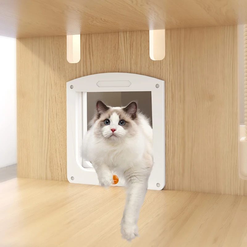 High Quality Fashion Breathable Large Space Pet Cat Castle Tree Houses Indoor Cats Villa House With Scratching Board