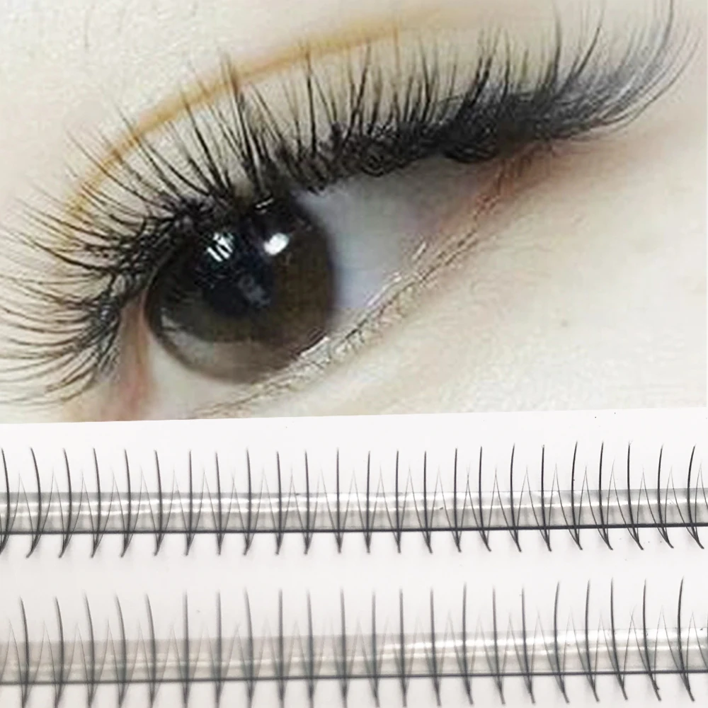 Top Quality3d Hybrid Fan Lashes Wispy Loose Sandwich Premade Russian