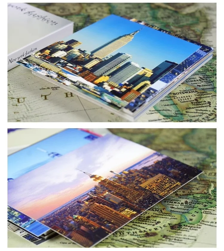 Art Postcards 30 Sheets/LOT Take A Trip To New York Postcard INS Style Travel Landscape Photography Greeting Cards Fashion Gift