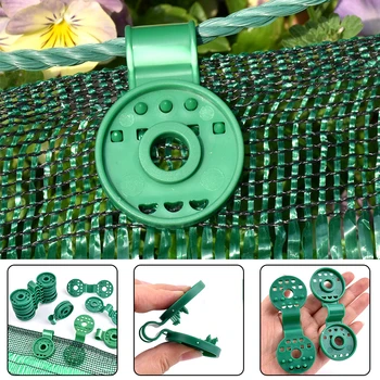 10/20/50 pz Verde Ombra Panno Clip Tenda Da Sole Net Clip Giardino Serra Tessuto Fix Morsetti Accessori Passacavo Recinzione Rete gancio 1