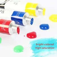 12/24 Color Watercolor Paint Set, 5ml, waterproof portable art rich pigment, suitable for DlY, painting, oil painting, canvas 2