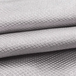 Ajiacn anti-electromagnetic radiation 100% silver fiber plaid cloth 5g communication EMF shielding clothing silver fiber cloth