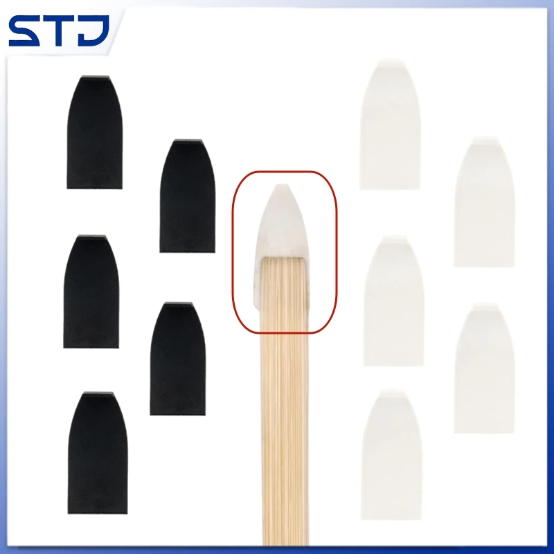 5pcs Violin Bow Tips white bone white Cello bow Tips Bass Replacement Accessories