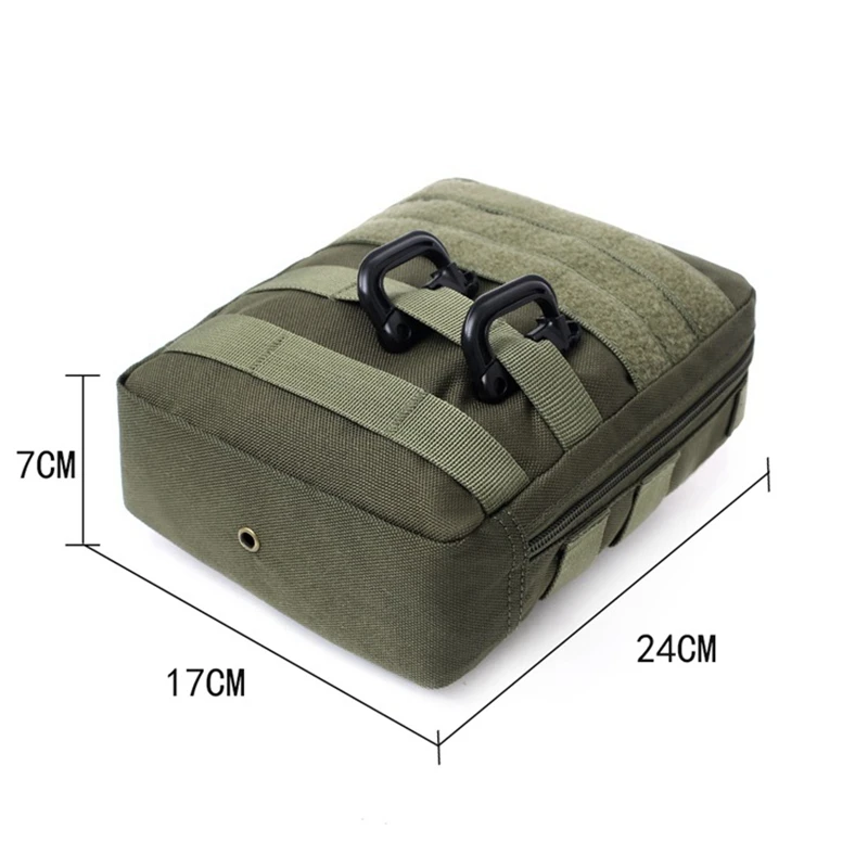 Tactical Medical Bag EDC Pouch Nylon Accessory Tool Handbag Survival Hunting Backpack Molle Attachments Medical Pack