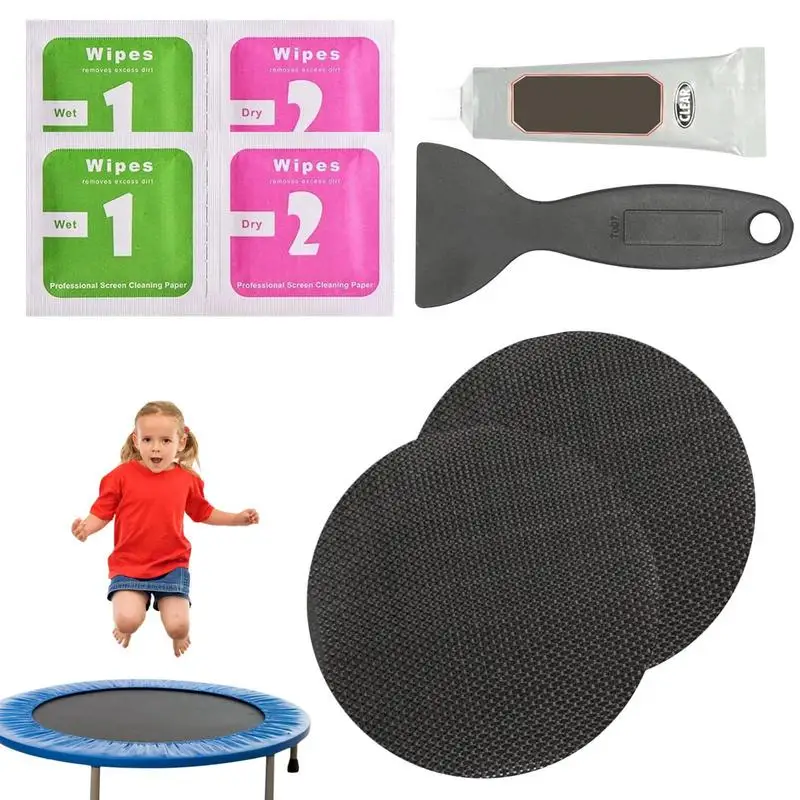 

Repair Kit For Trampoline Firm Black Round Replacements Kit Household Supplies Trampoline Parts For Fixing Most Types Of Holes