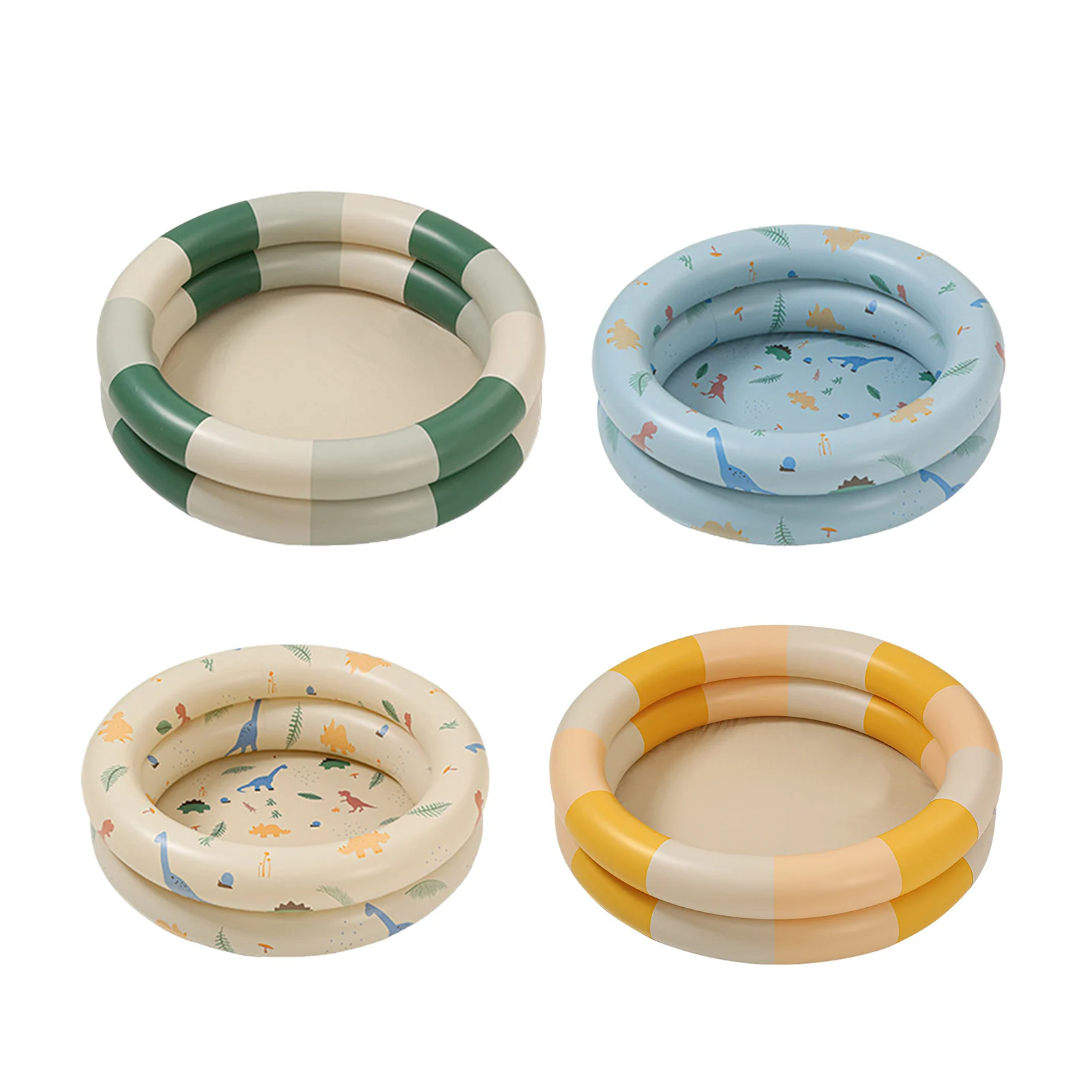 Inflatable Pool Baby Retro Blow Up Swimming Pool Family Cute Style Thickened Water Pool