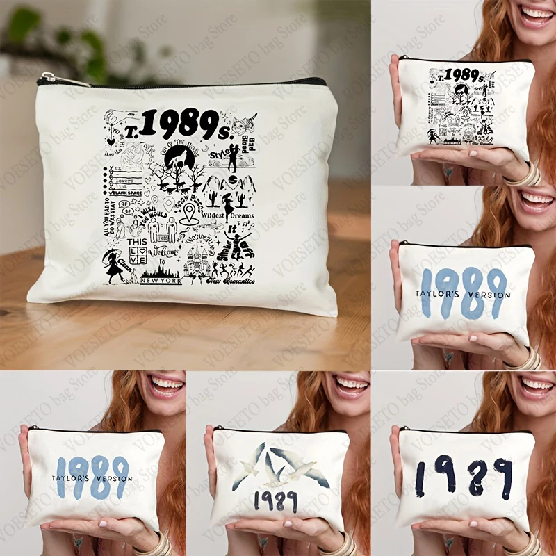 

Коллекция 1989 года, сумка для макияжа с принтом альбома, эксклюзивная для фанатов, косметички, школьный карандаш, Женская Роскошная сумка, брендовые товары TS Merch