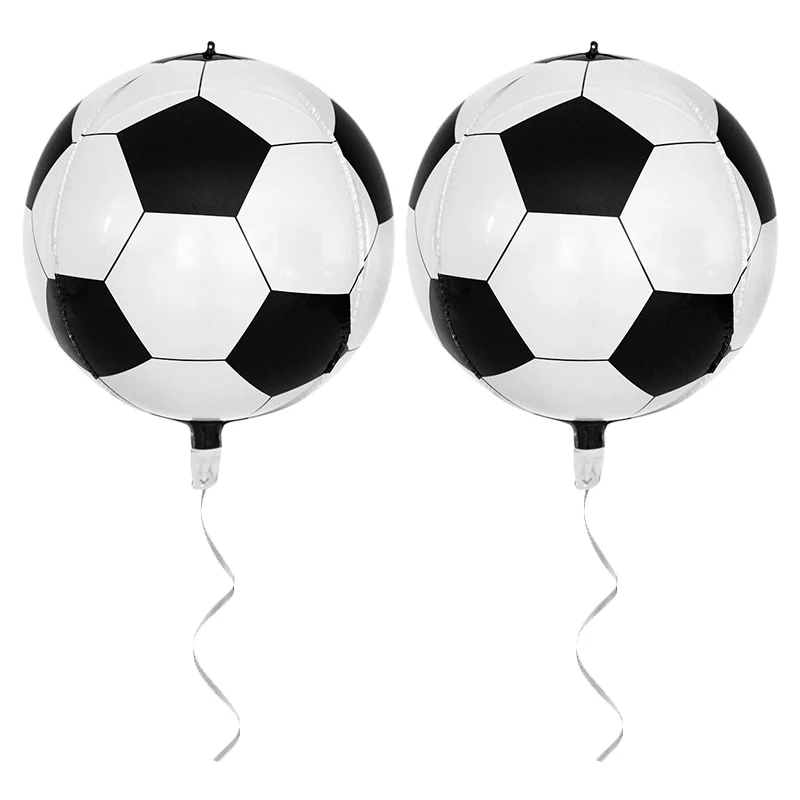 2/6 Stücke 22 Zoll 4D Fußball Ballons Fußball Sport Junge Geburtstag Party Supplies Für Kinder Baby Dusche Geburtstag Party Dekoration – Detail 7