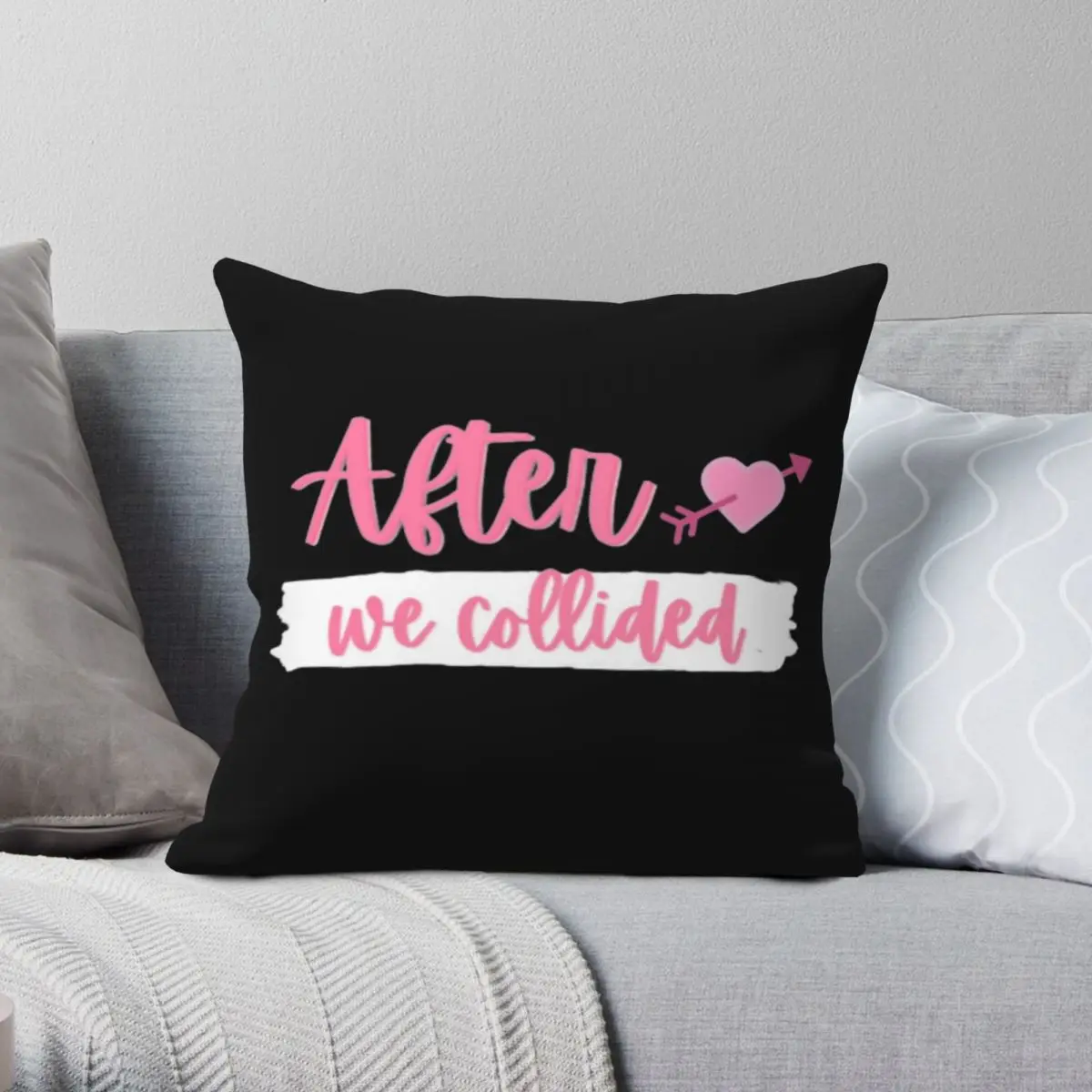 

After We Collided Square Pillowcase Polyester Linen Velvet Pattern Zip Decorative Pillow Case Home Cushion Cover