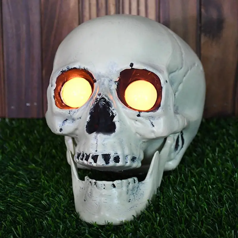 Halloween Solar Skull Hand Skeleton Arms Pathway Lights Solar Stakes Sound Effect Garden Stake Lights Halloween Lighted Skeleton