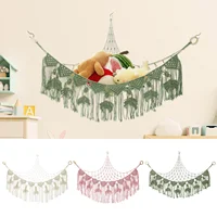 Stuffy Hammock Cotton Rope Stuffed Animal Toy Hammock Plush Toy Net Space Saving Toy Hammock Corner Hanging Stuff Toy Organizer 1