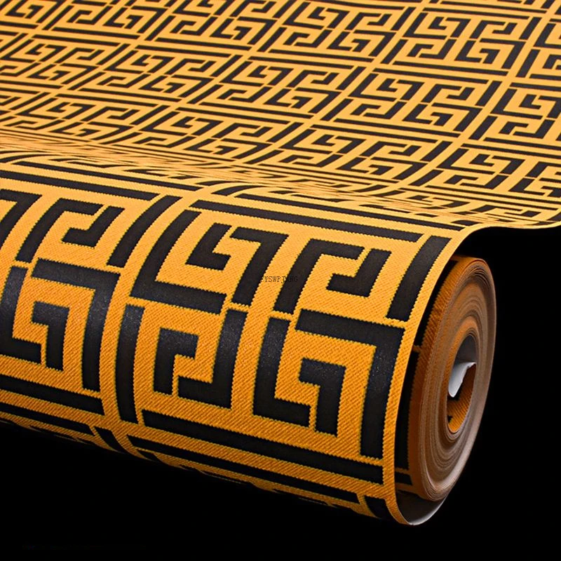 Chave Grega Lattice Moderno Geométrico 3d Papel de Parede Ktv Hotel Sala de Estar Loja de Roupas Fundo Teto Teto Sala de Estudo Fundo Parede Pvc Banheiro Impermeável Decoração de Casa Adesivo Piso Vinilico para Chao